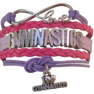 Girls Gymnastics Bracelet - Pink & Purple